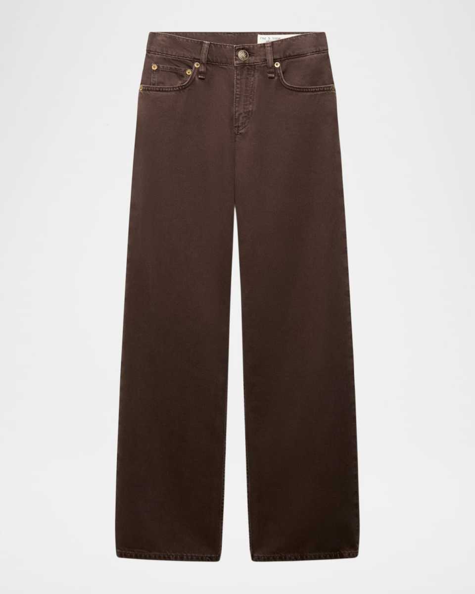 Saige Low-Rise Relaxed Straight Jeans